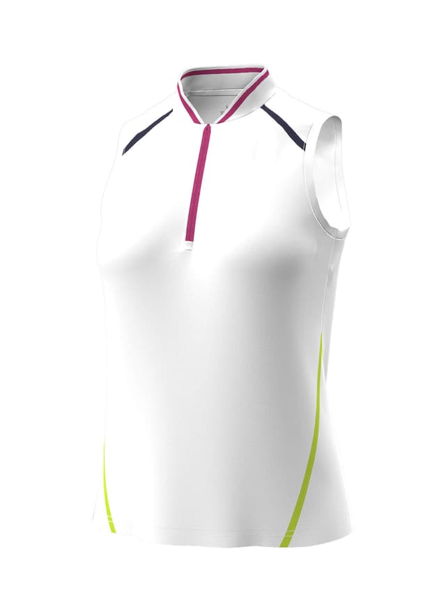 Under Armour Women's ArmourDry Sport Sleeveless Polo - White LG