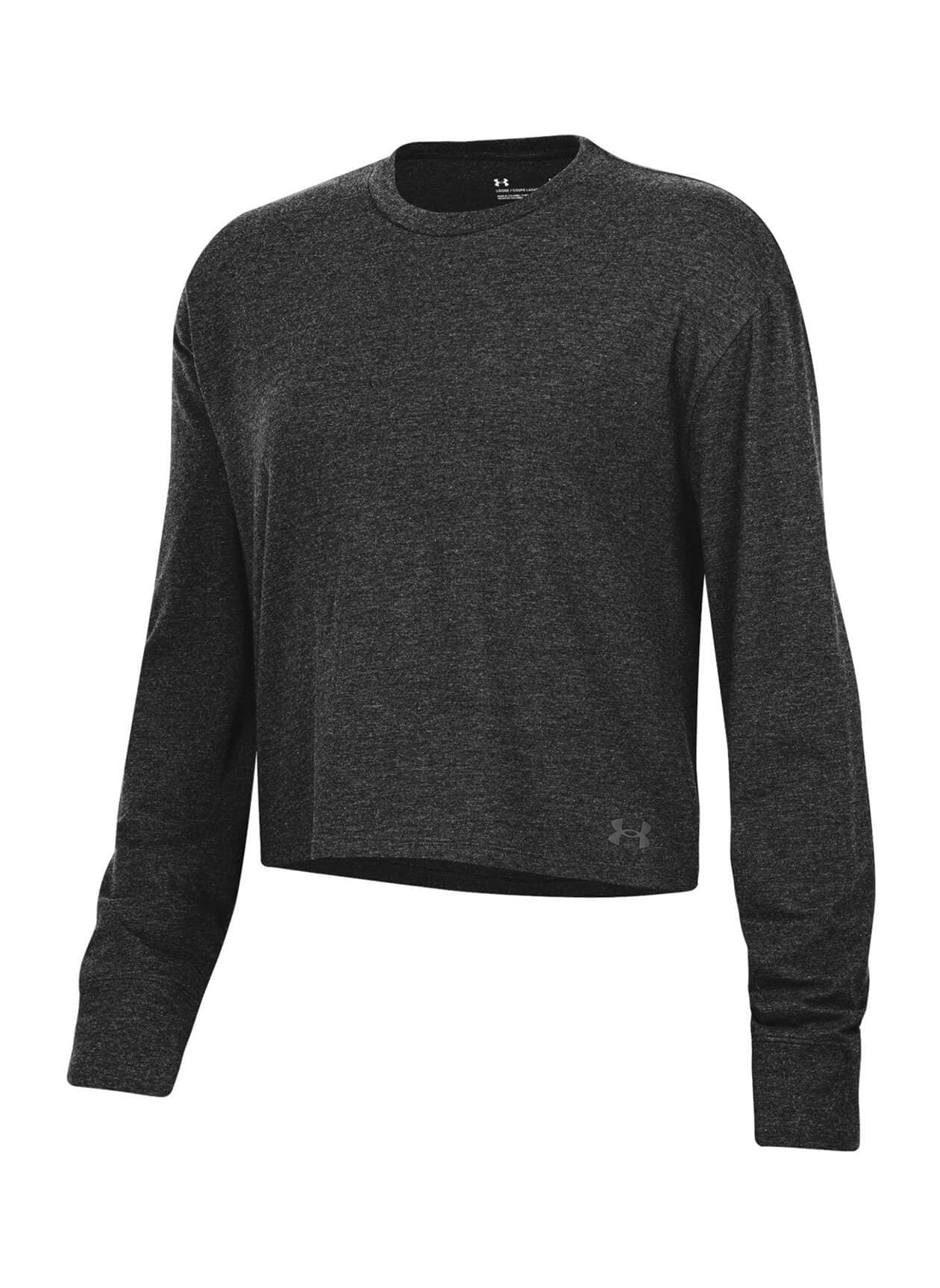 Under Armour Women's All Day Long-Sleeve T-Shirt - Black LG