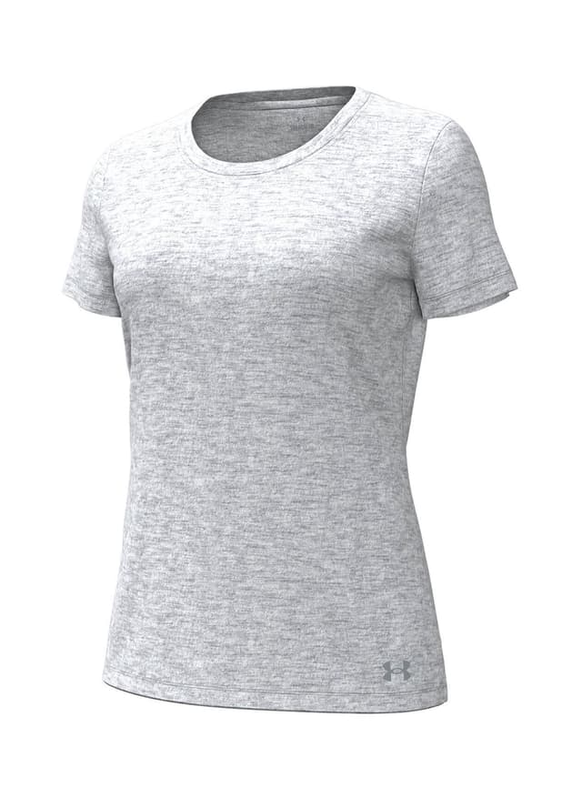 Under Armour Women's Cotton T-Shirt - Silver Heather (900H) 1XL