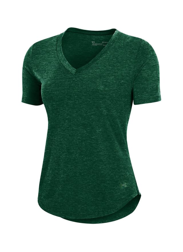Under Armour Women's Breezy V-Neck T-Shirt - Green LG