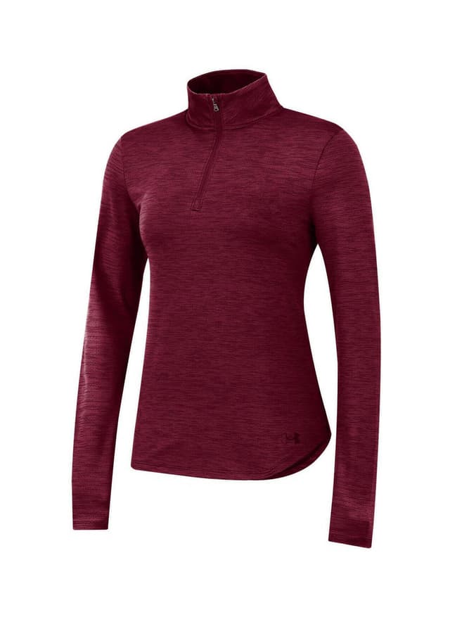 Under Armour Women's Vent Tech Quarter-Zip - Maroon Twist LG