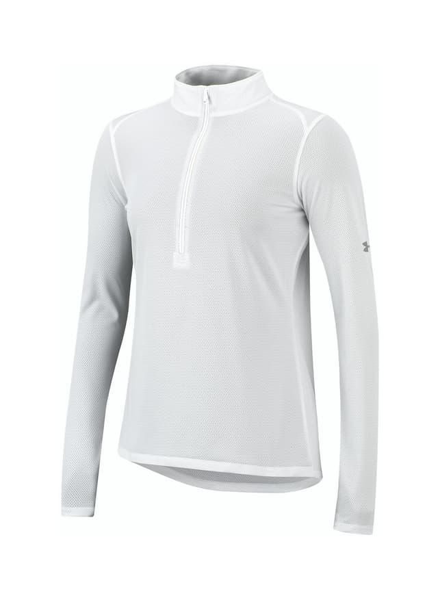 Under Armour Women's Tech Mesh Quarter-Zip - White LG