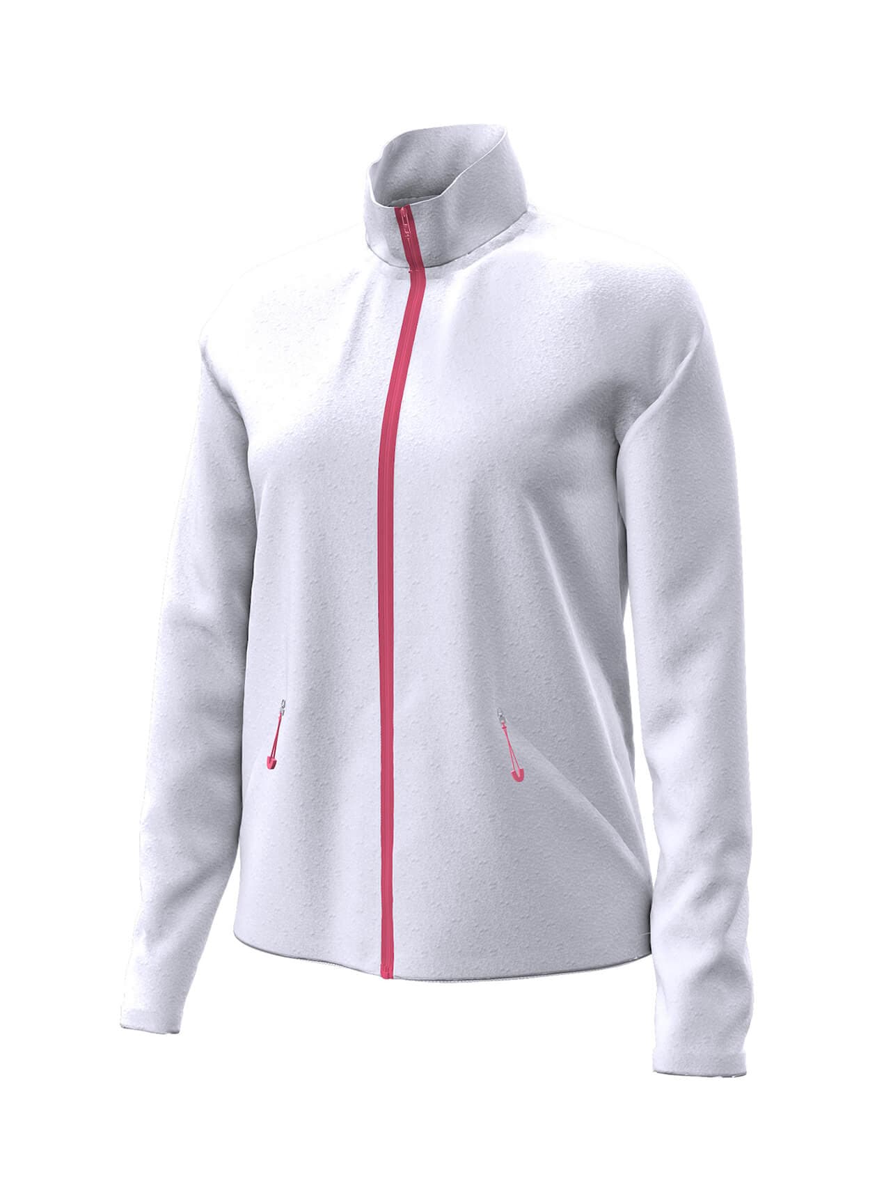 Under Armour Women's Fusion Full-Zip Fleece Jacket - White with Accent LG