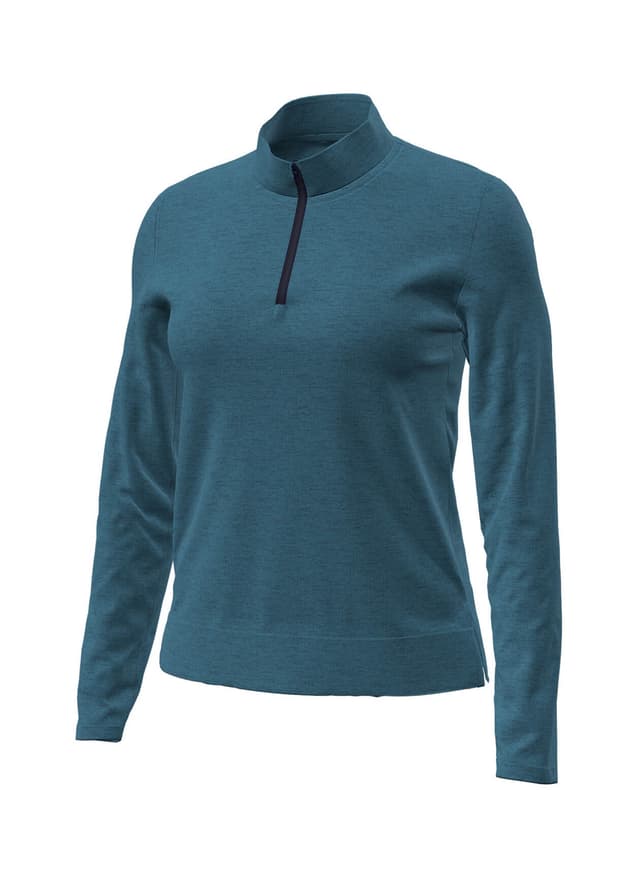 Under Armour Women's Aura Heather Quarter-Zip - Blue LG