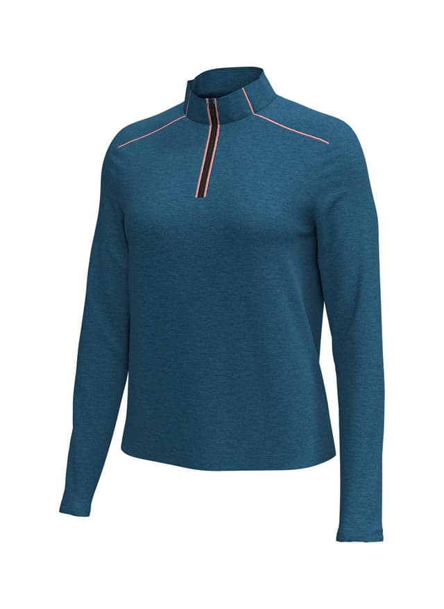 Under Armour Women's Drive Heather Quarter-Zip 2.0 - Cyan LG