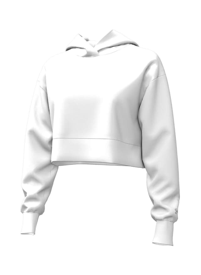 Under Armour Women's Women's Rival Fleece Cropped Hoodie - White LG