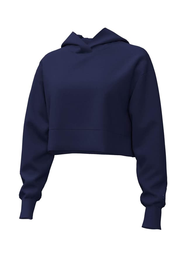 Under Armour Women's Women's Rival Fleece Cropped Hoodie - Navy LG
