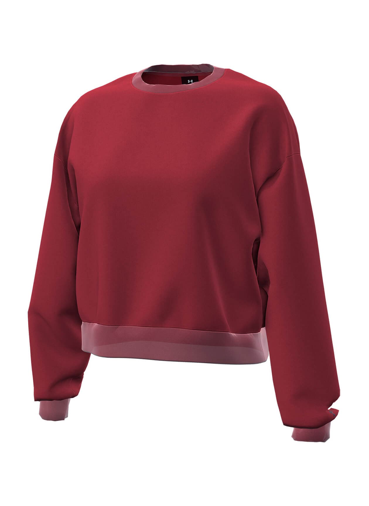 Under Armour Women's Icon Fleece Crewneck Sweatshirt - Cardinal (539) LG