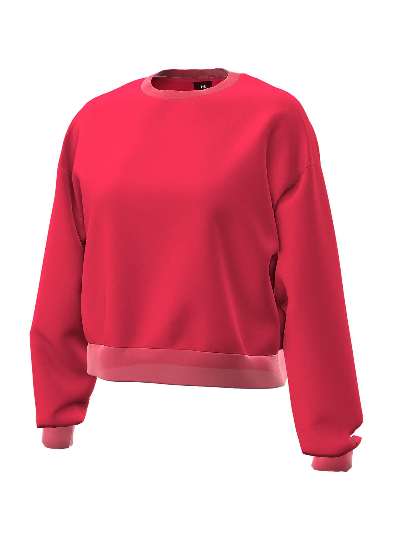 Under Armour Women's Icon Fleece Crewneck Sweatshirt - Red (555) LG