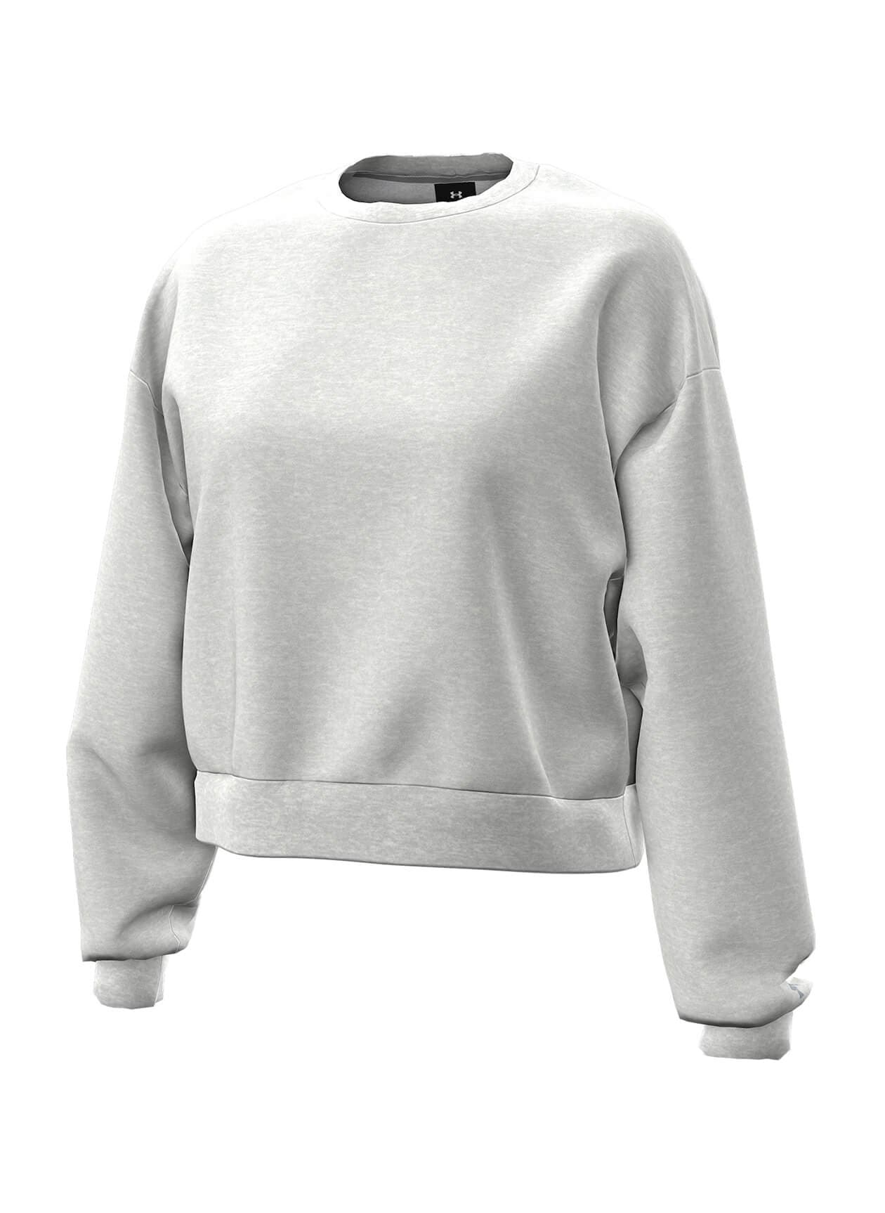 Under Armour Women's Icon Fleece Crewneck Sweatshirt - Light Grey LG