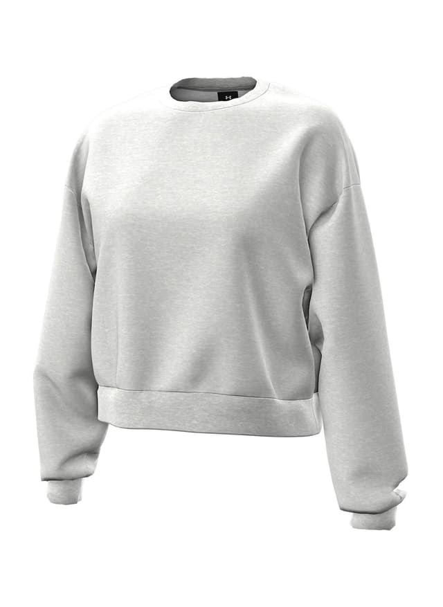 Under Armour Women's Icon Fleece Crewneck Sweatshirt - Light Grey LG