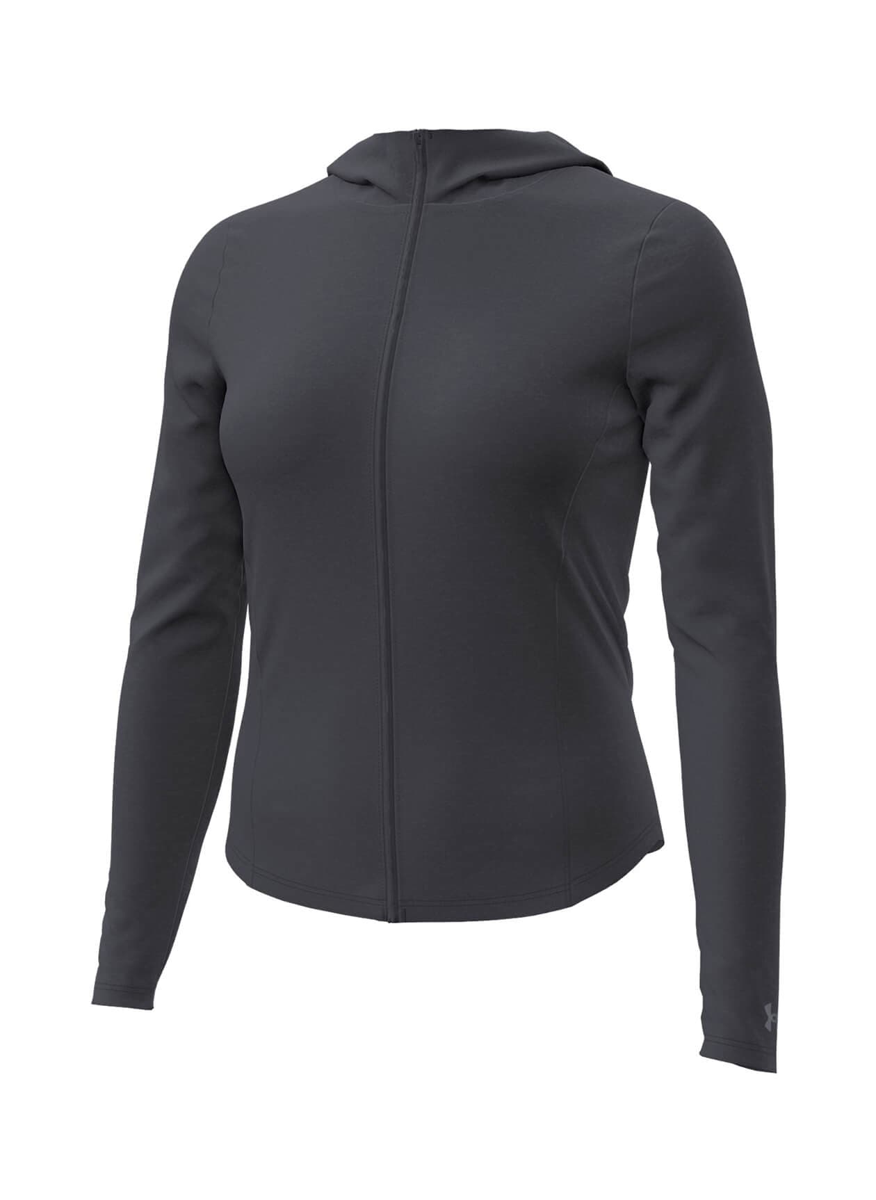 Under Armour Women's Motion Full-Zip Hoodie - Dark Grey LG