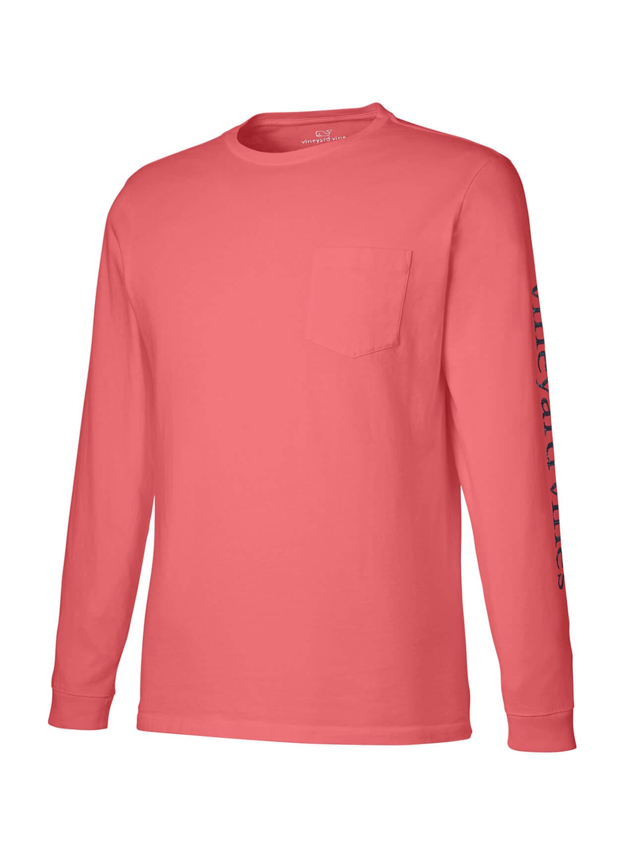 Vineyard Vines Unisex Pocket Long-Sleeve T-Shirt - Red LG