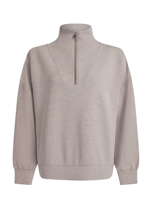 Varley Women's Hawley Half-Zip Sweat - Taupe Marl LG