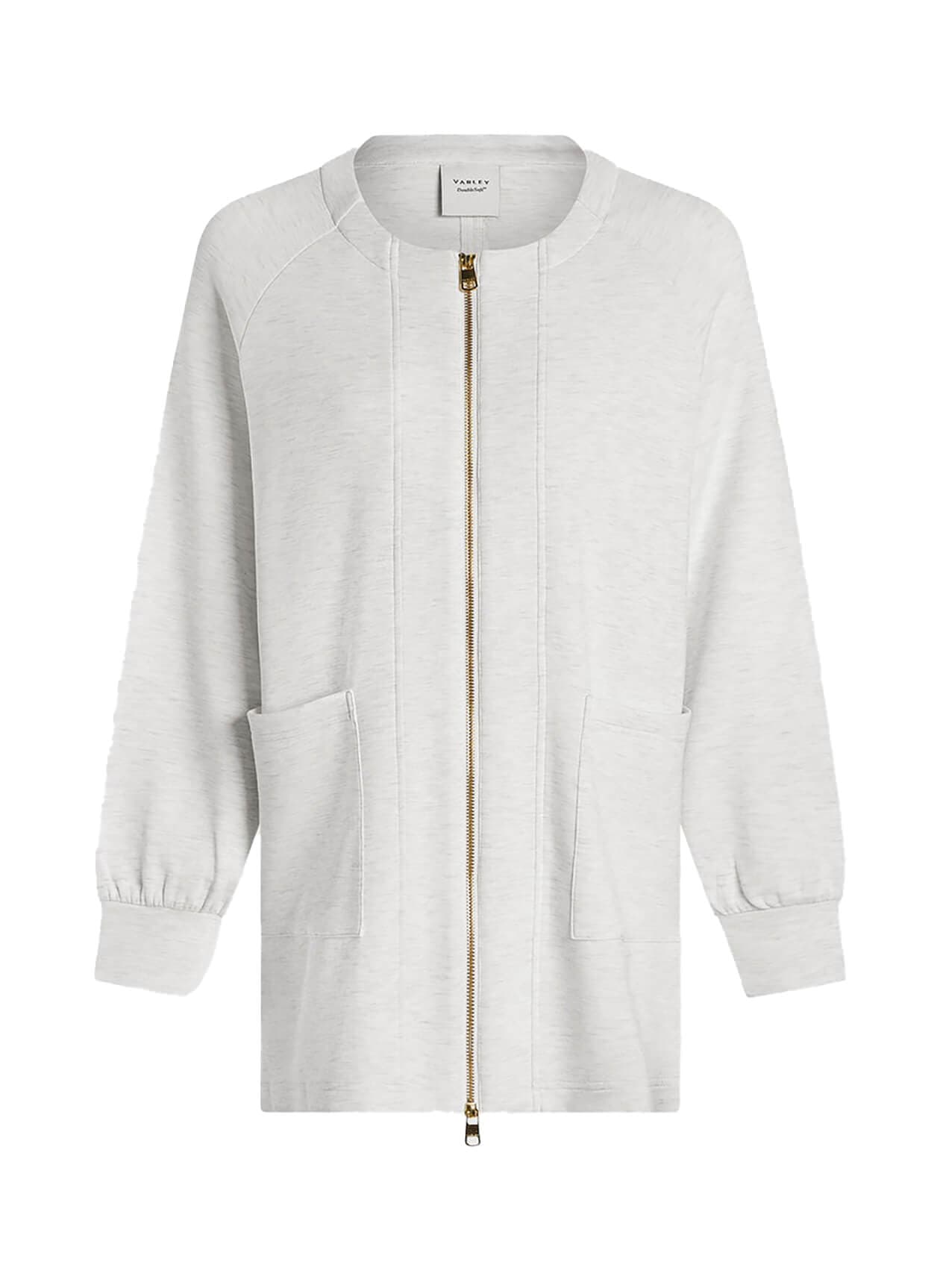 Varley Women's Augusta Zip Through - White LG