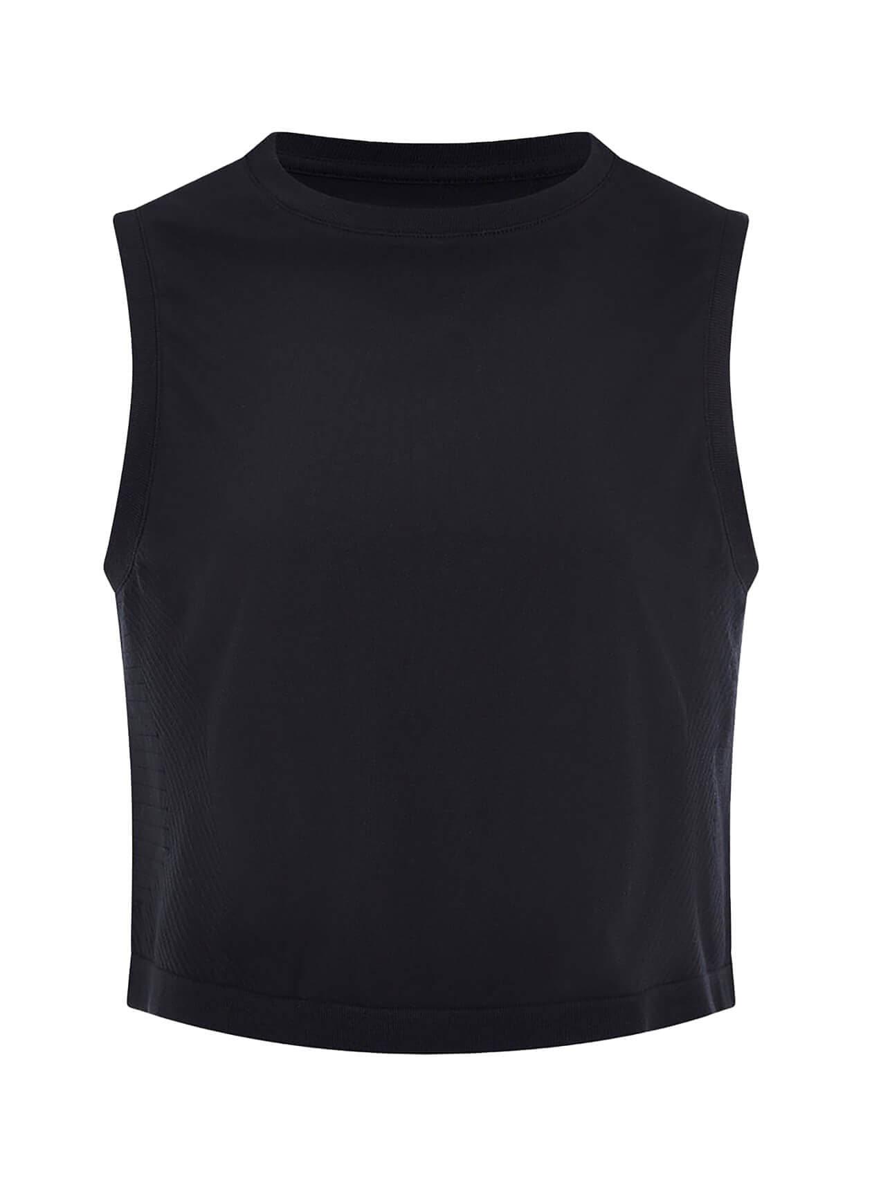 Varley Women's Nate Seamless Cropped Tank - Black LG/XL