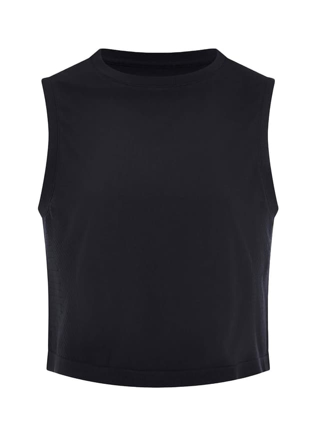 Varley Women's Nate Seamless Cropped Tank - Black LG/XL