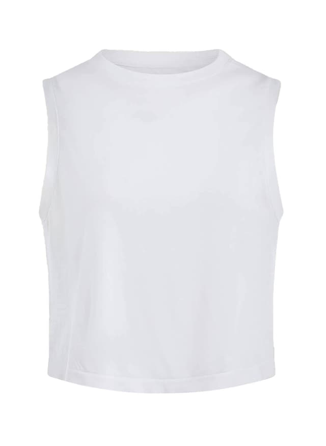 Varley Women's Nate Seamless Cropped Tank - White LG/XL