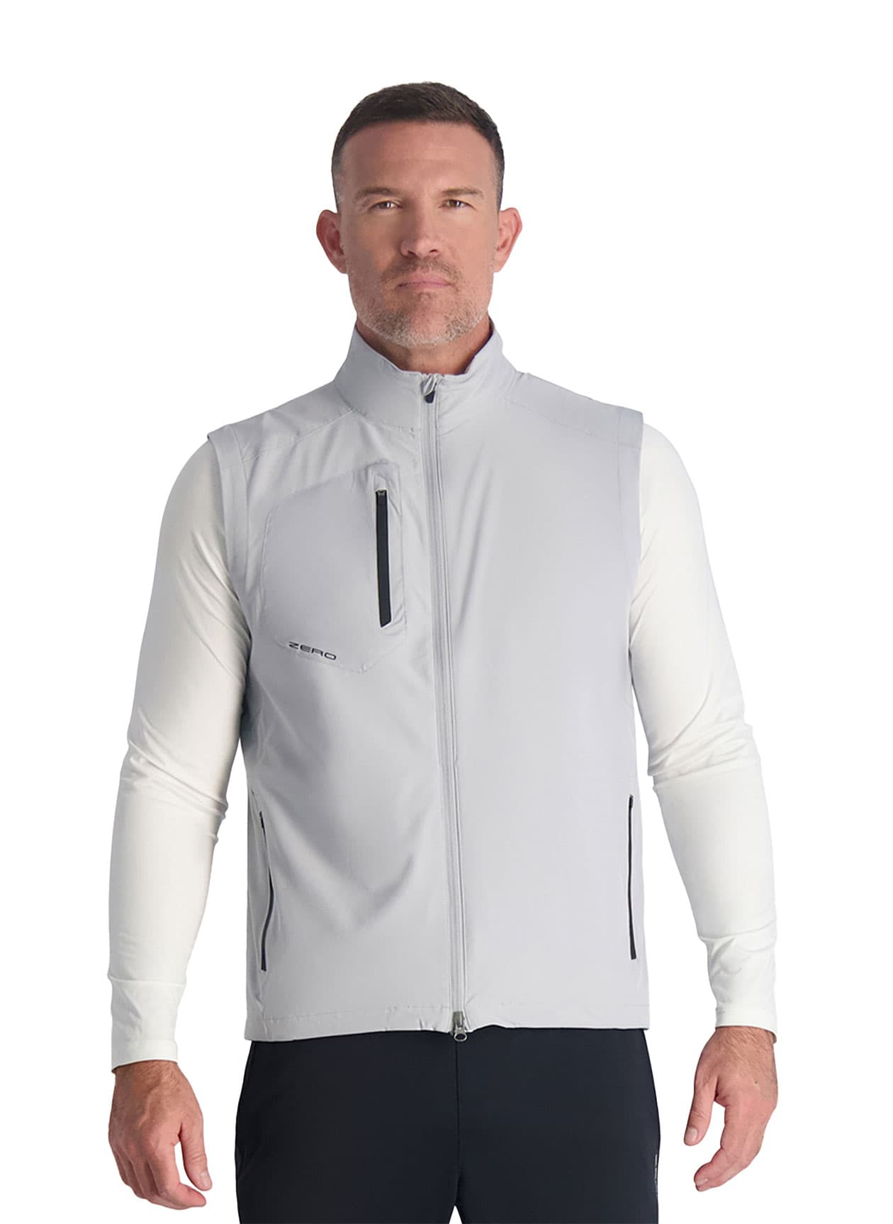 Zero Restriction Men's Z700 Vest - Metallic Silver / Black 3XL
