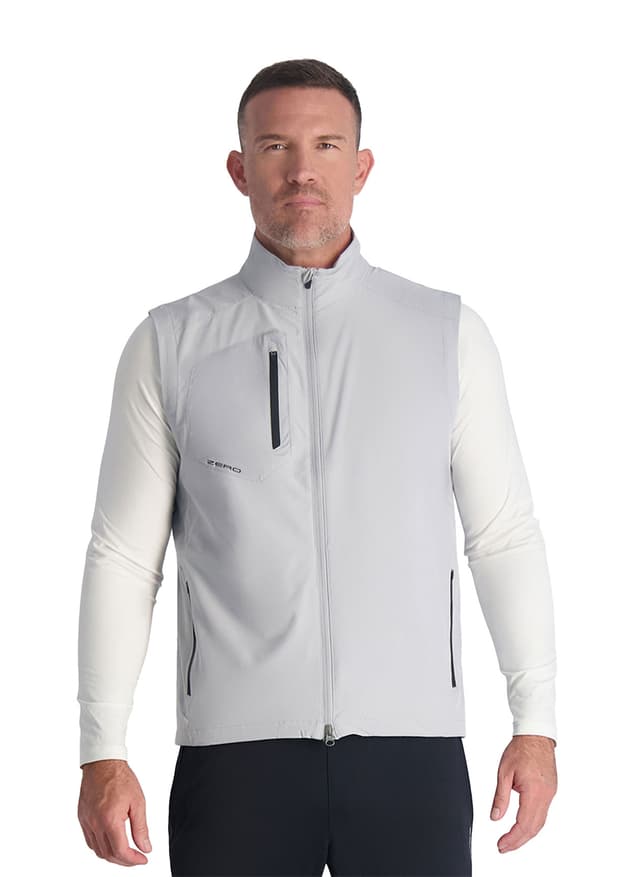 Zero Restriction Men's Z700 Vest - Metallic Silver / Black 3XL