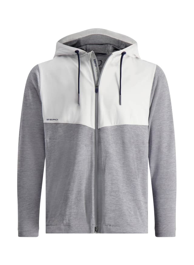 Zero Restriction Men's Tyson Hooded Jacket - Light Grey LG