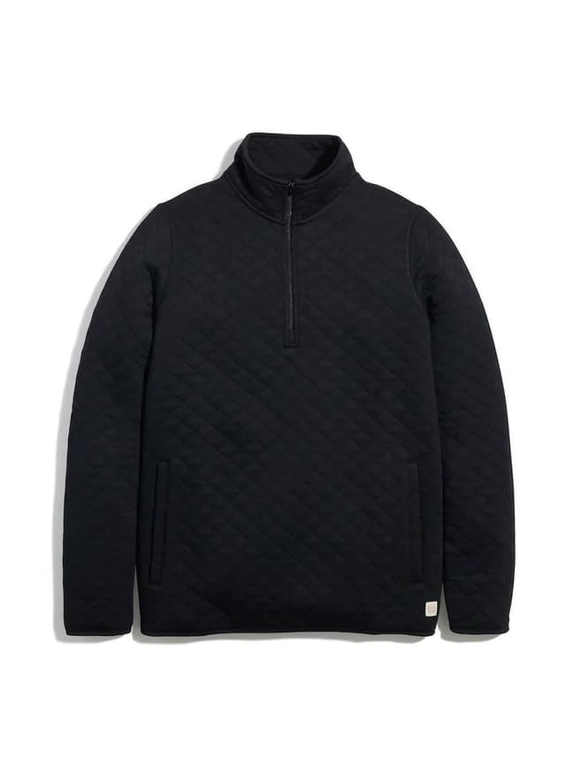 Marine Layer Women's Corbet Quarter-Zip - Black LG
