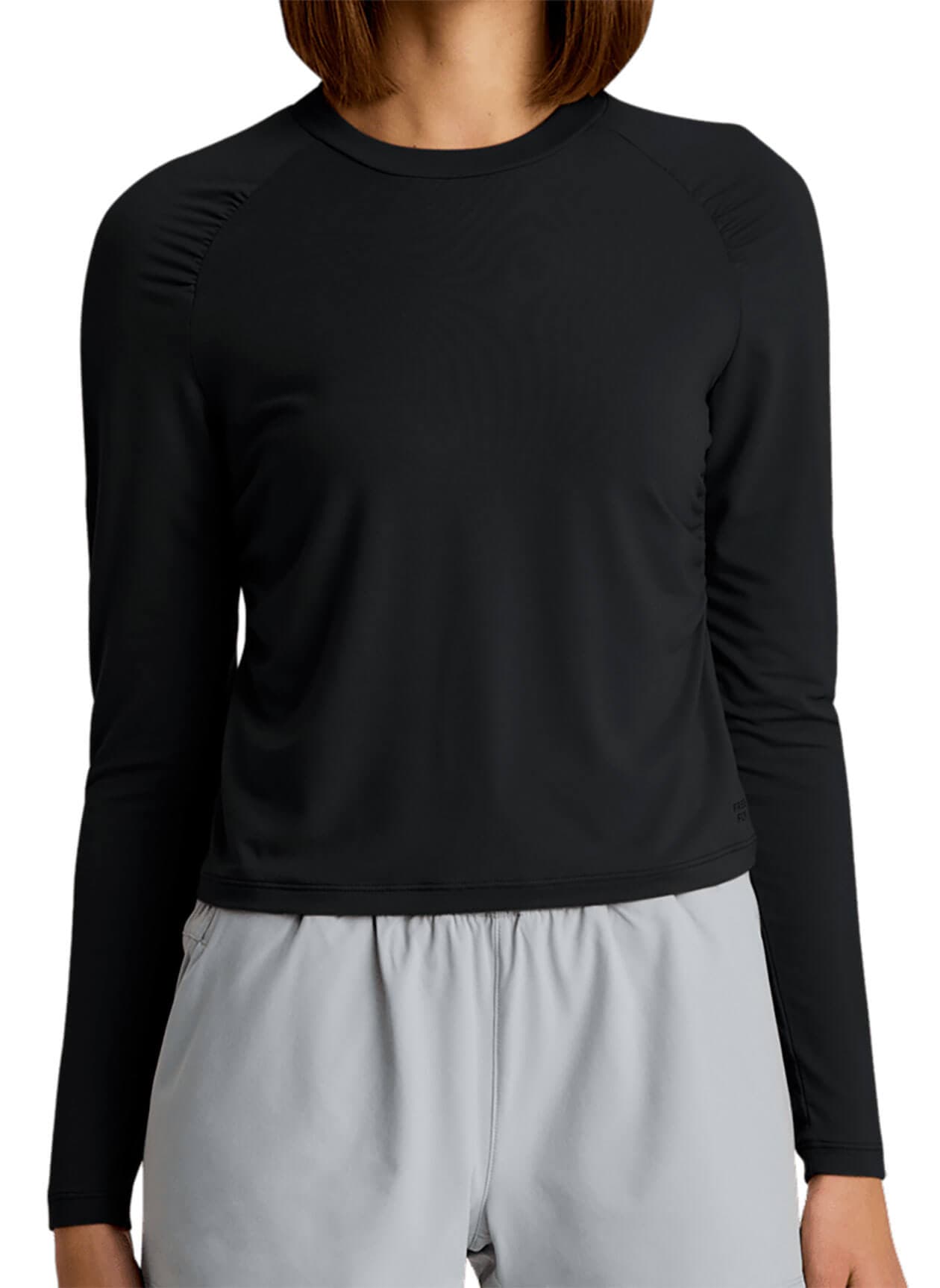 Free Fly Women's Elevate Lightweight Fitted Long Sleeve - Black LG