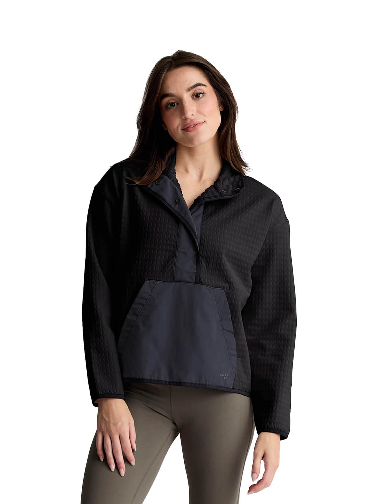 Free Fly Women's Gridback Fleece Snap Pullover