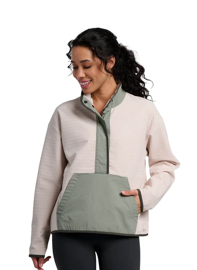 Free Fly Women's Gridback Fleece Snap Pullover - Forest (750) LG