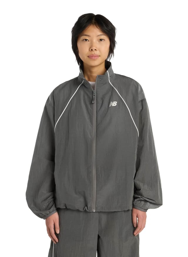 New Balance Women's Sport Legacy Jacket - Dark Grey LG