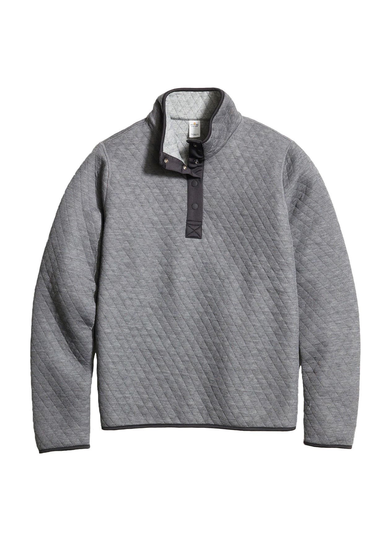 Marine Layer Women's Reversible Corbet Pullover - Light Grey LG