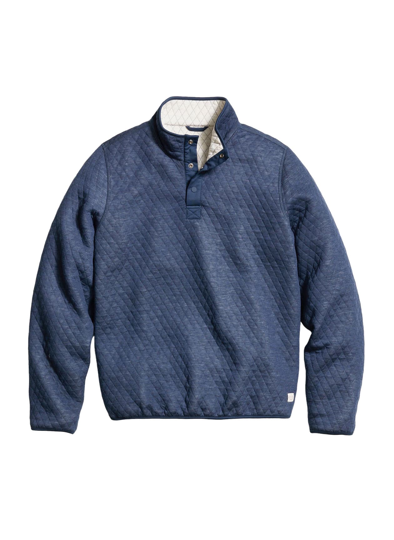 Marine Layer Women's Reversible Corbet Pullover - Navy LG
