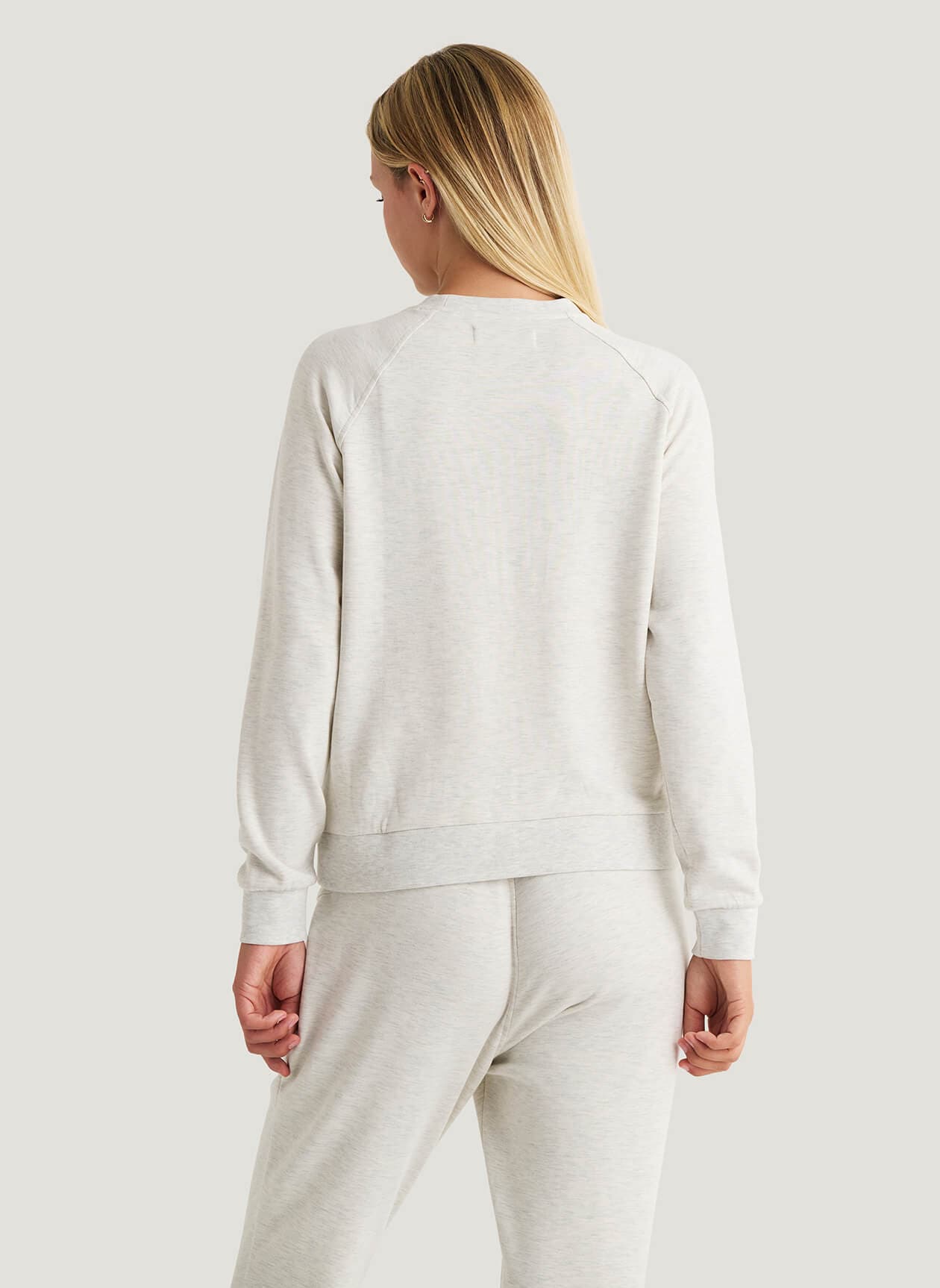 Free Fly Women's Bamboo Lightweight Fleece Crew - White LG