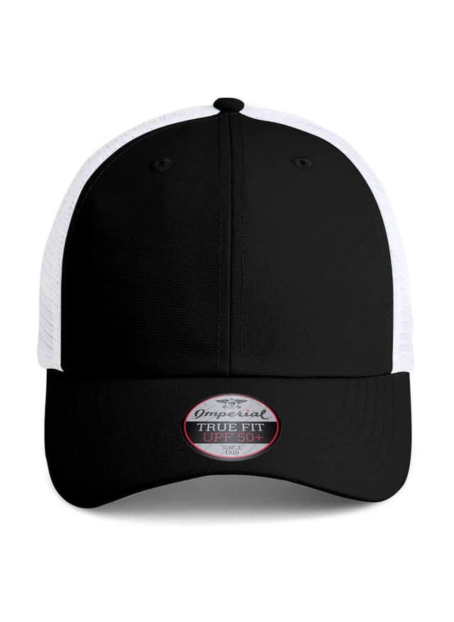 Imperial Structured Performance Meshback Hat - Black,White MISC