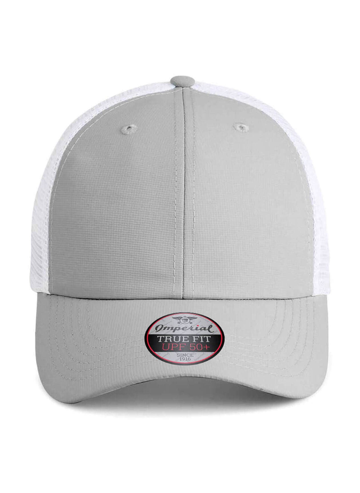 Imperial Structured Performance Meshback Hat - Light Grey / White MISC