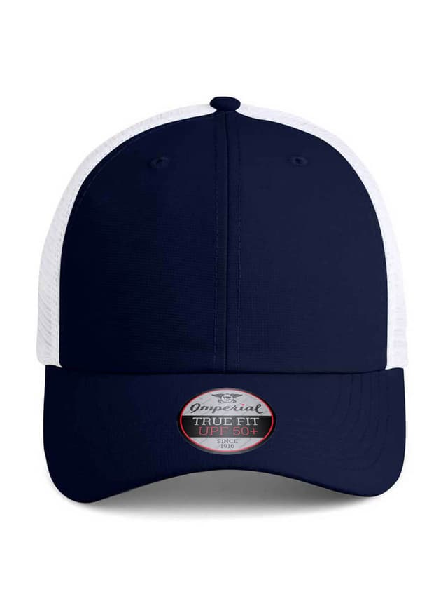 Imperial Structured Performance Meshback Hat - Navy,White MISC