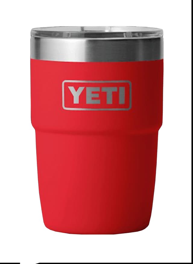 Yeti Rambler 8oz. Stackable Cup with DuraSip Lining - Red MISC
