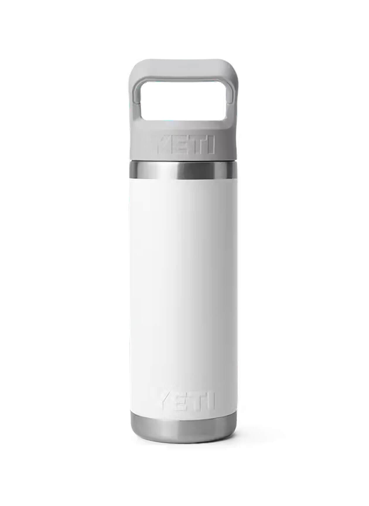 YETI Rambler Bottle 18 oz Color-Matched Straw Cap - White MISC
