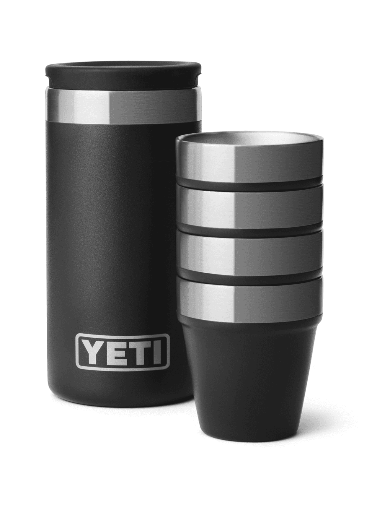 YETI Shot Glasses with Carrying Case - Black MISC