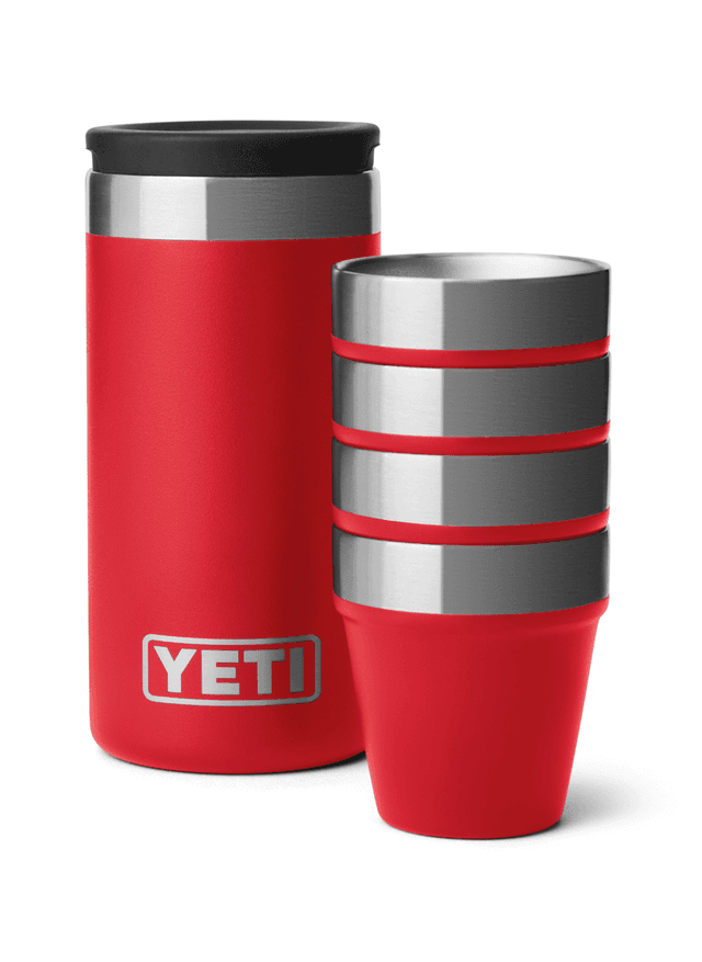YETI Shot Glasses with Carrying Case - Red MISC
