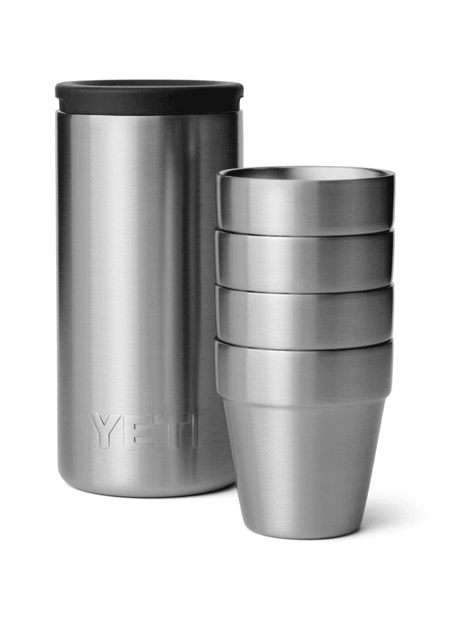 YETI Shot Glasses with Carrying Case - Light Grey MISC