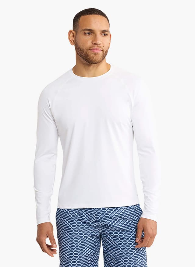 Fair Harbor Men's Anchor Rashguard - White LG