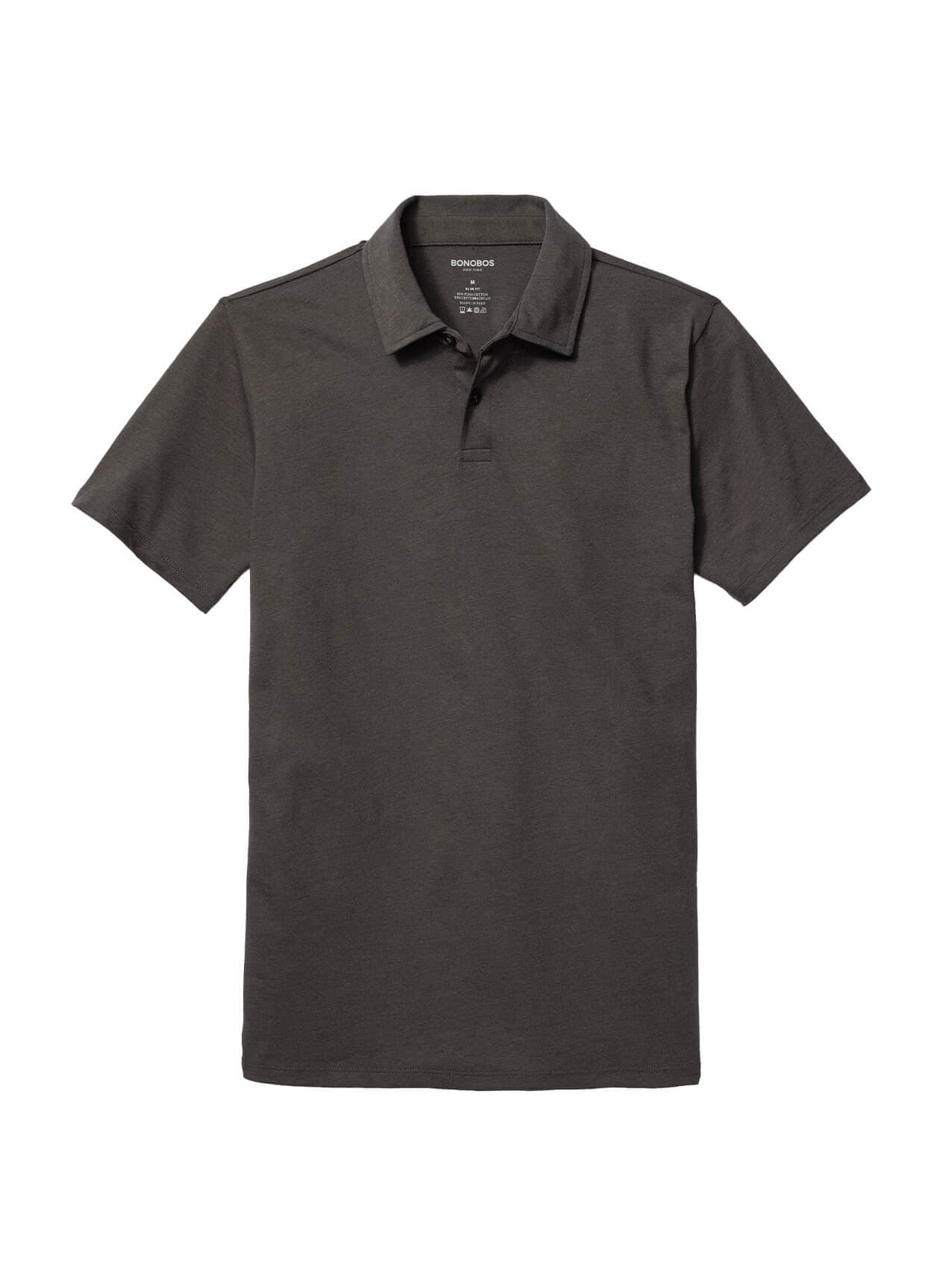 Bonobos Men's Pima Performance Polo - Slim Fit - Light Grey LG
