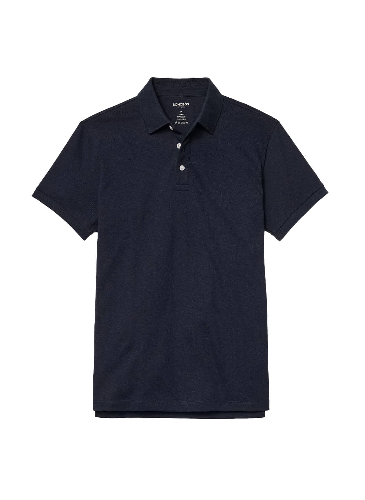 Bonobos Men's Stretch Pique Polo - Slim Fit - Navy LG