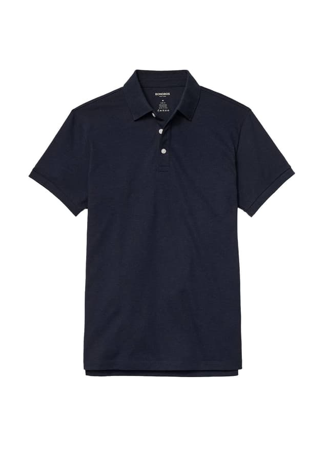 Bonobos Men's Stretch Pique Polo - Slim Fit - Navy LG