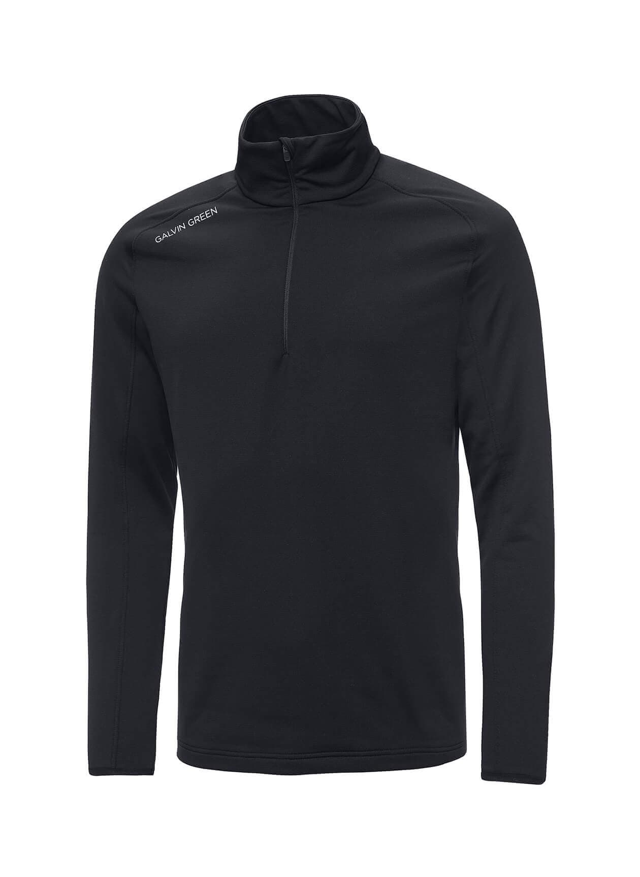 Galvin Green Men's Drake Half-Zip - Black 3XL