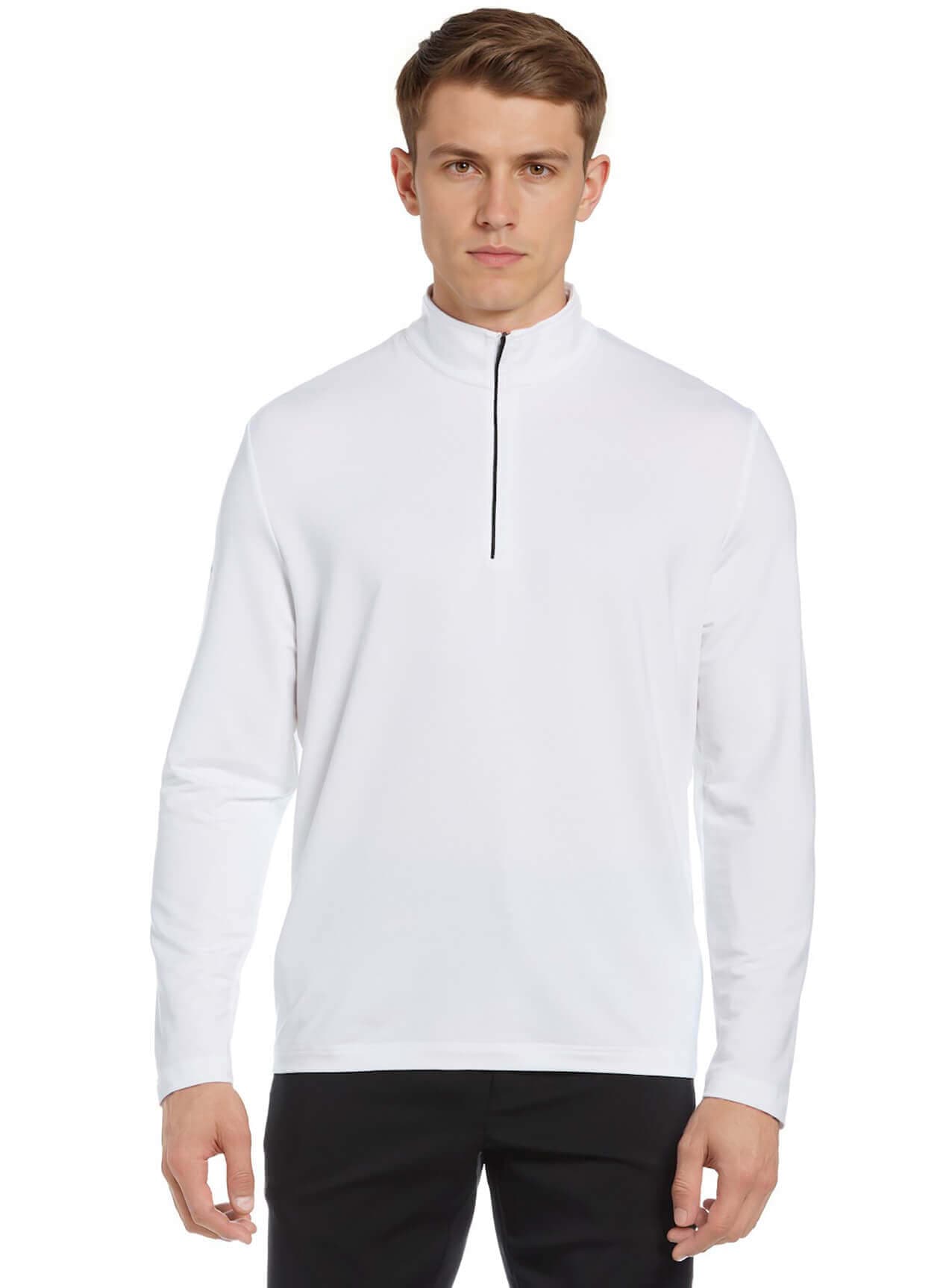 Callaway Men's Baby French Terry 1/4 Zip - White 3XL