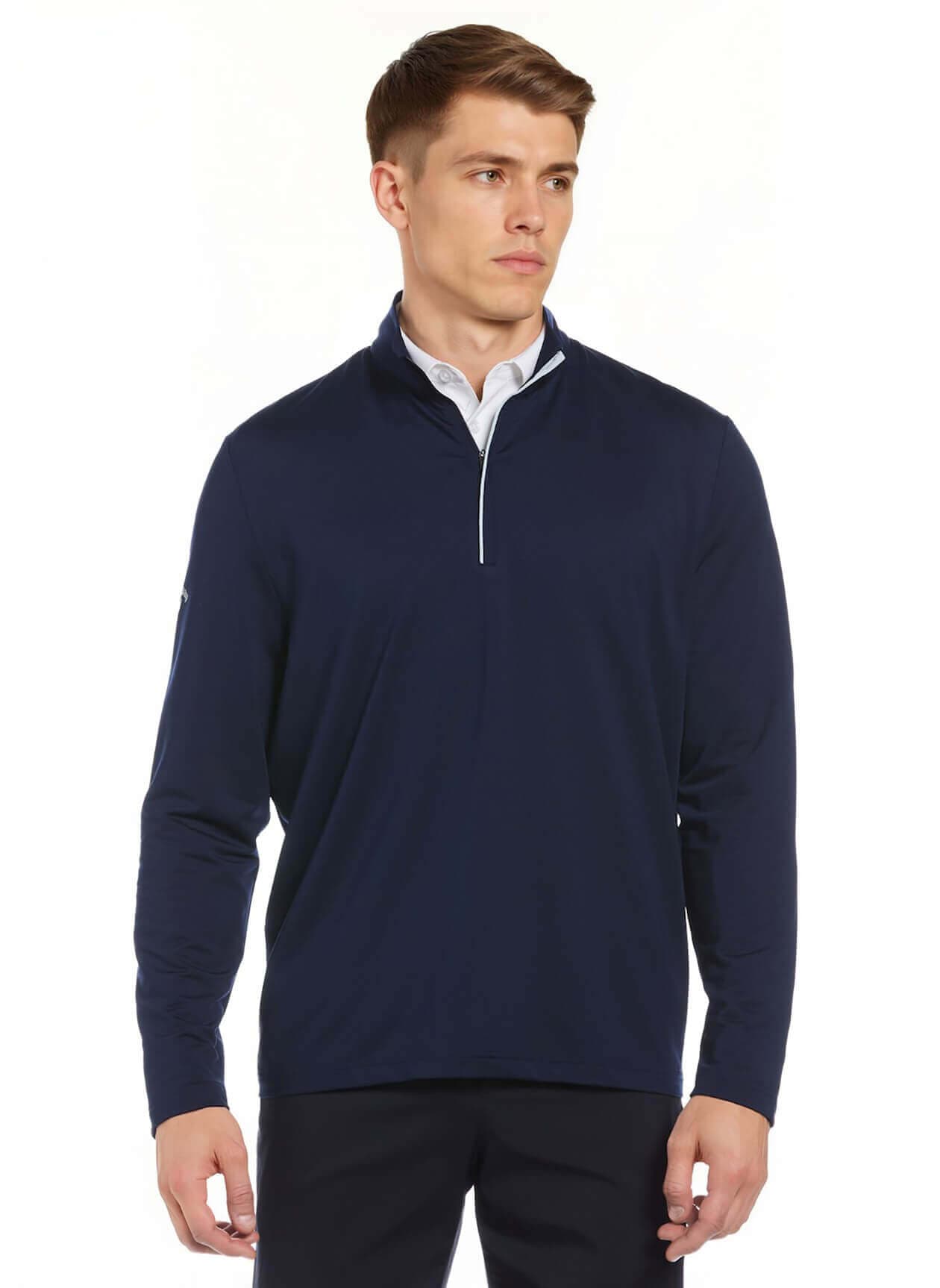 Callaway Men's Baby French Terry 1/4 Zip - Navy 3XL
