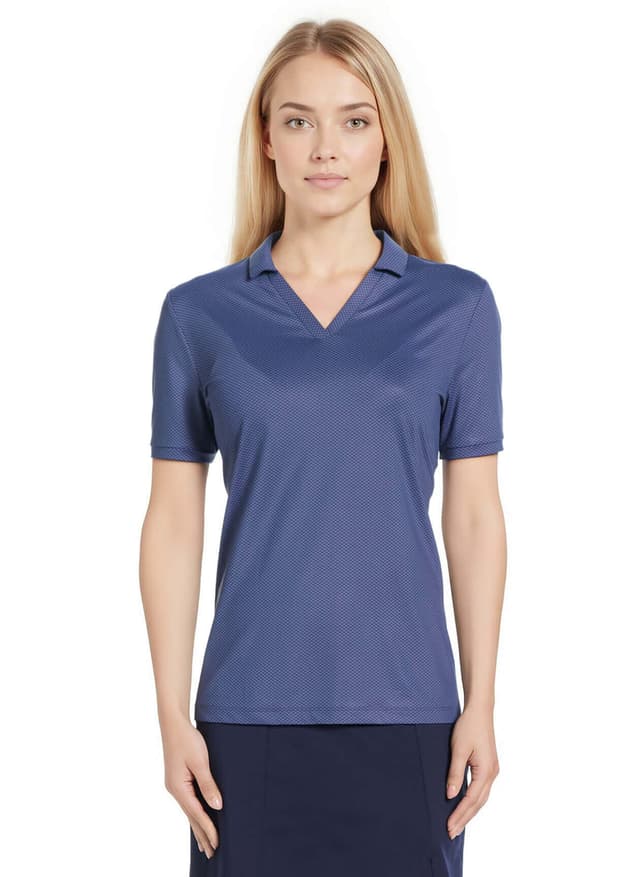 Callaway Women's Mini Geo Polo - Navy 3XL