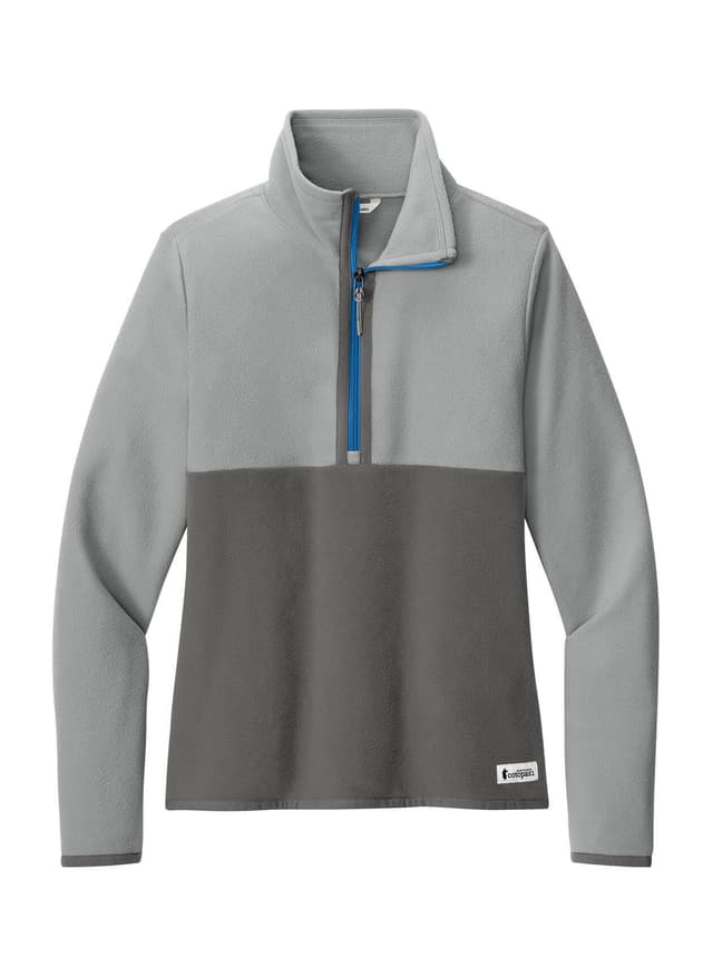 Cotopaxi Women’s Amado Half-Zip Fleece - Light Grey,Dark Grey LG